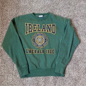 Ireland Emerald Isle Green Crewneck